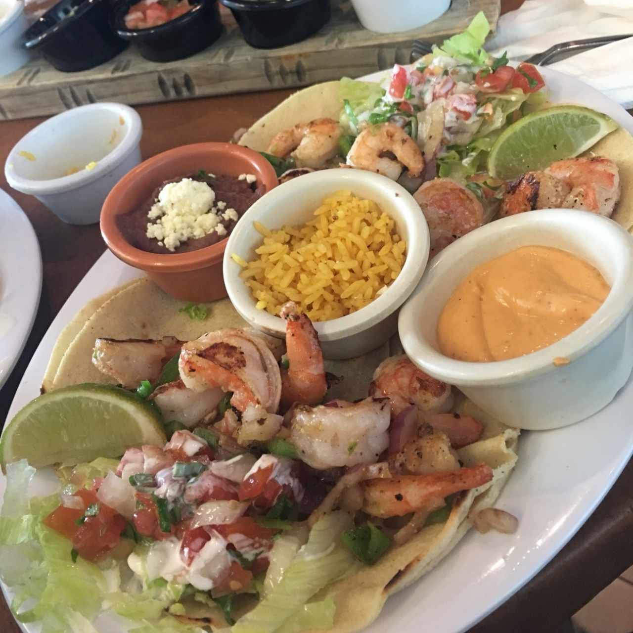 tacos de camarones