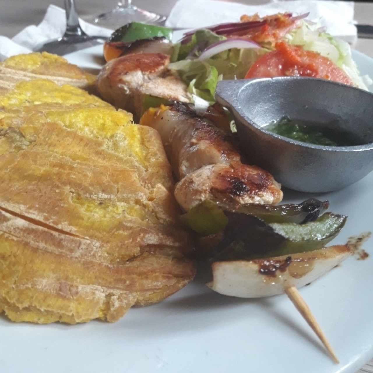 Brocheta de pollo