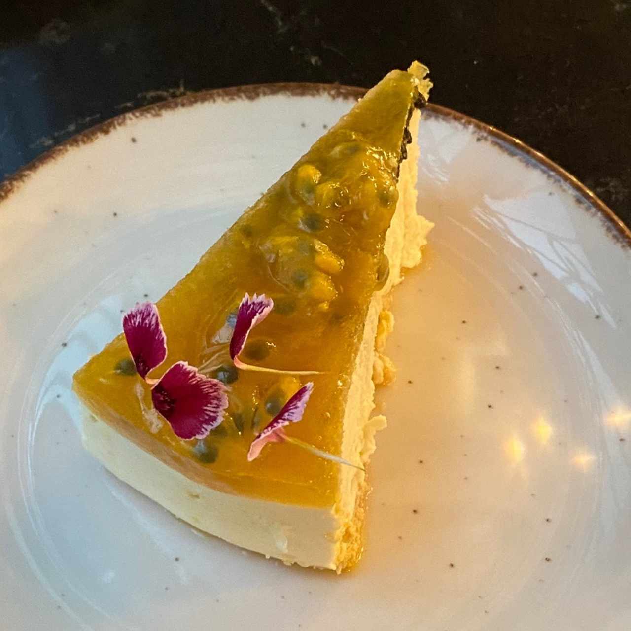 Cheesecake de maracuyá