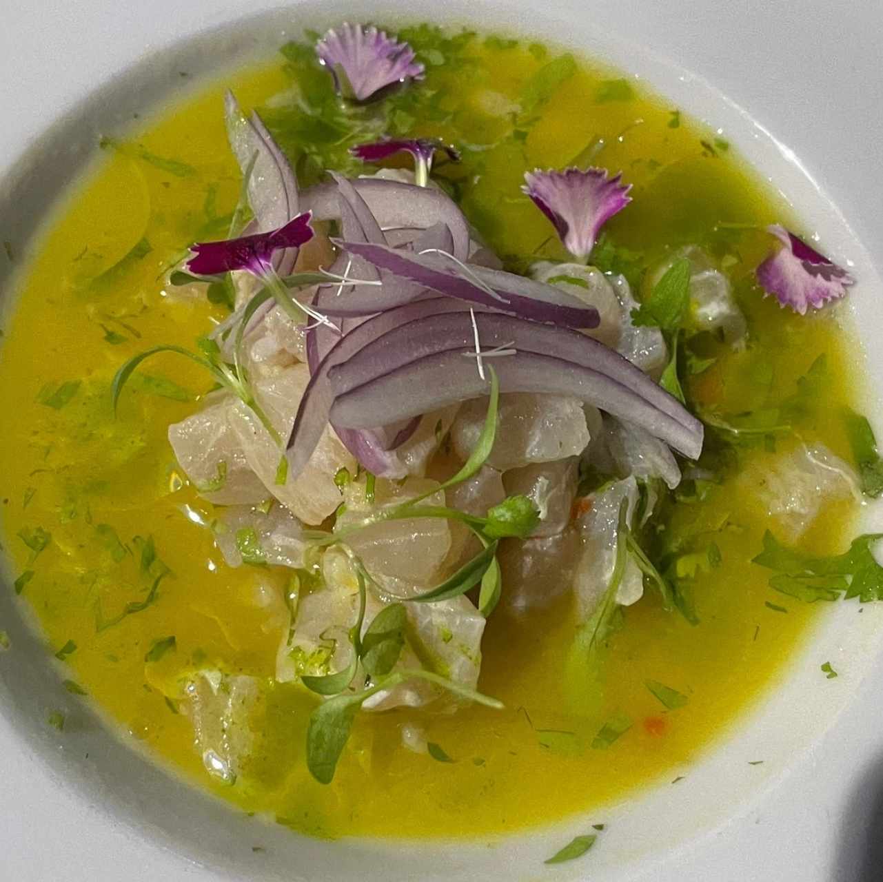 Ceviche Maracuyá y Uchuva