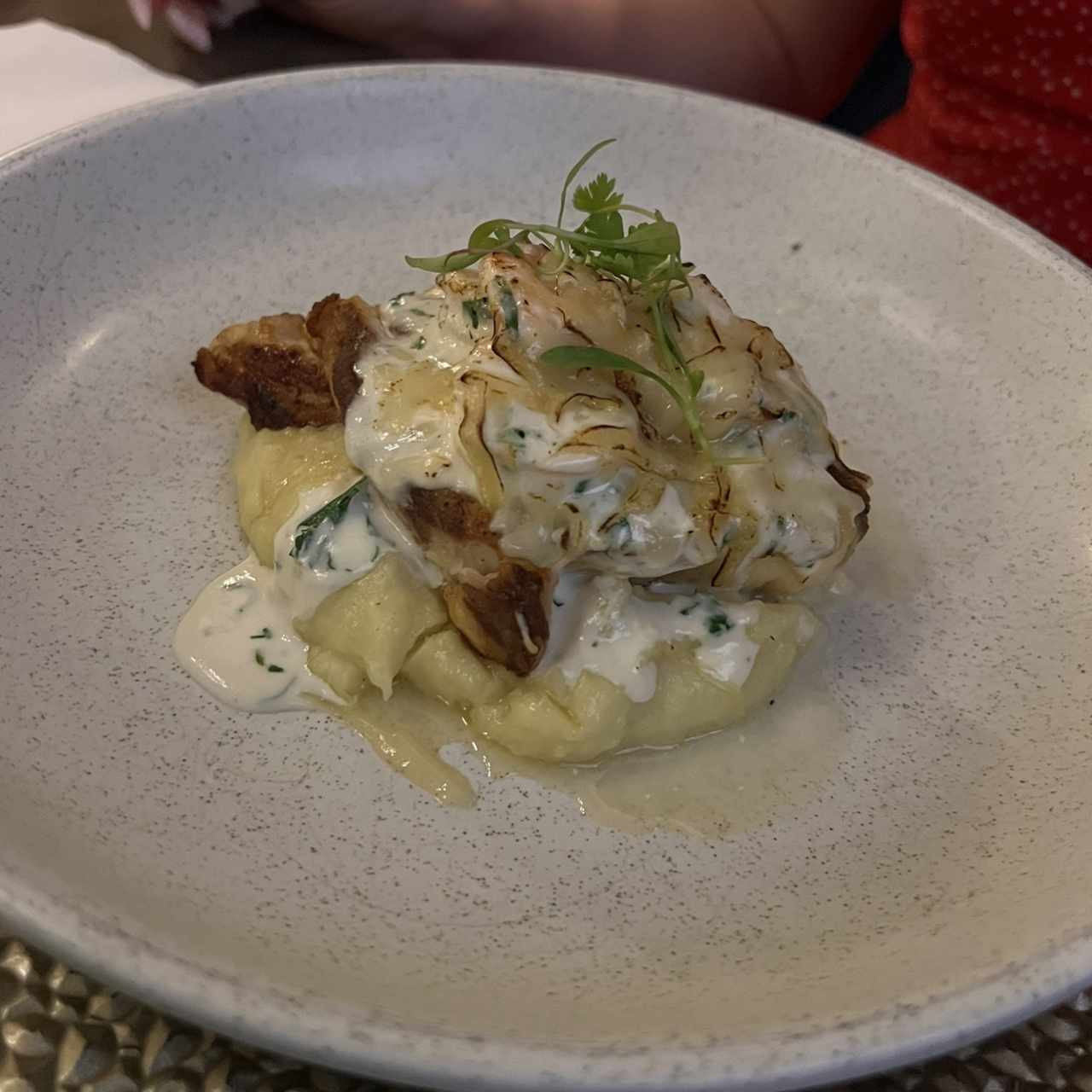 Del Mar - Pesca del Día con pure de papa