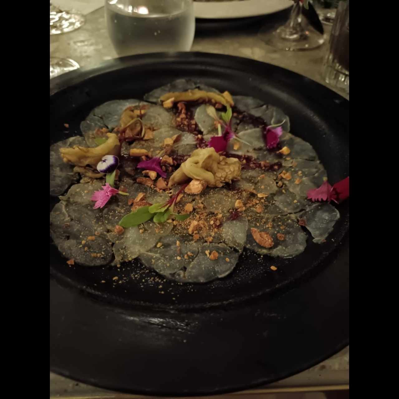 Carpaccio de langostinos 