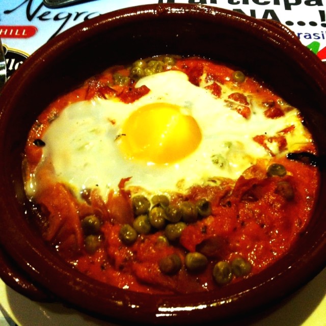 Huevos al plato 