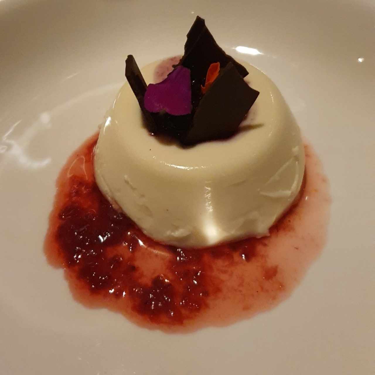 Panna Cotta de Moët & Chandon con frutos rojos