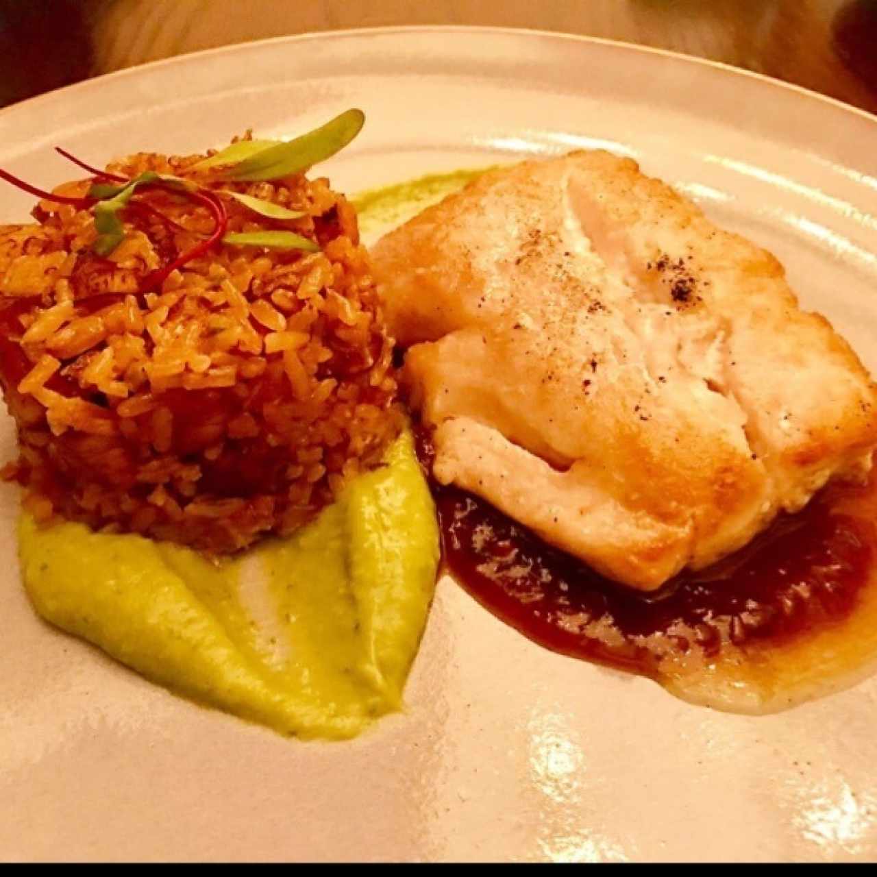 filete de corvina en salsa tamarindo 