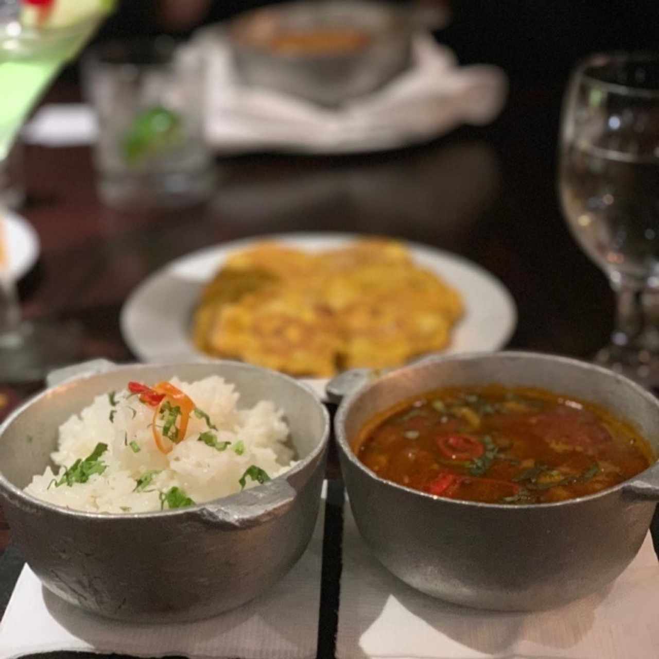 mondongo arroz y patacones