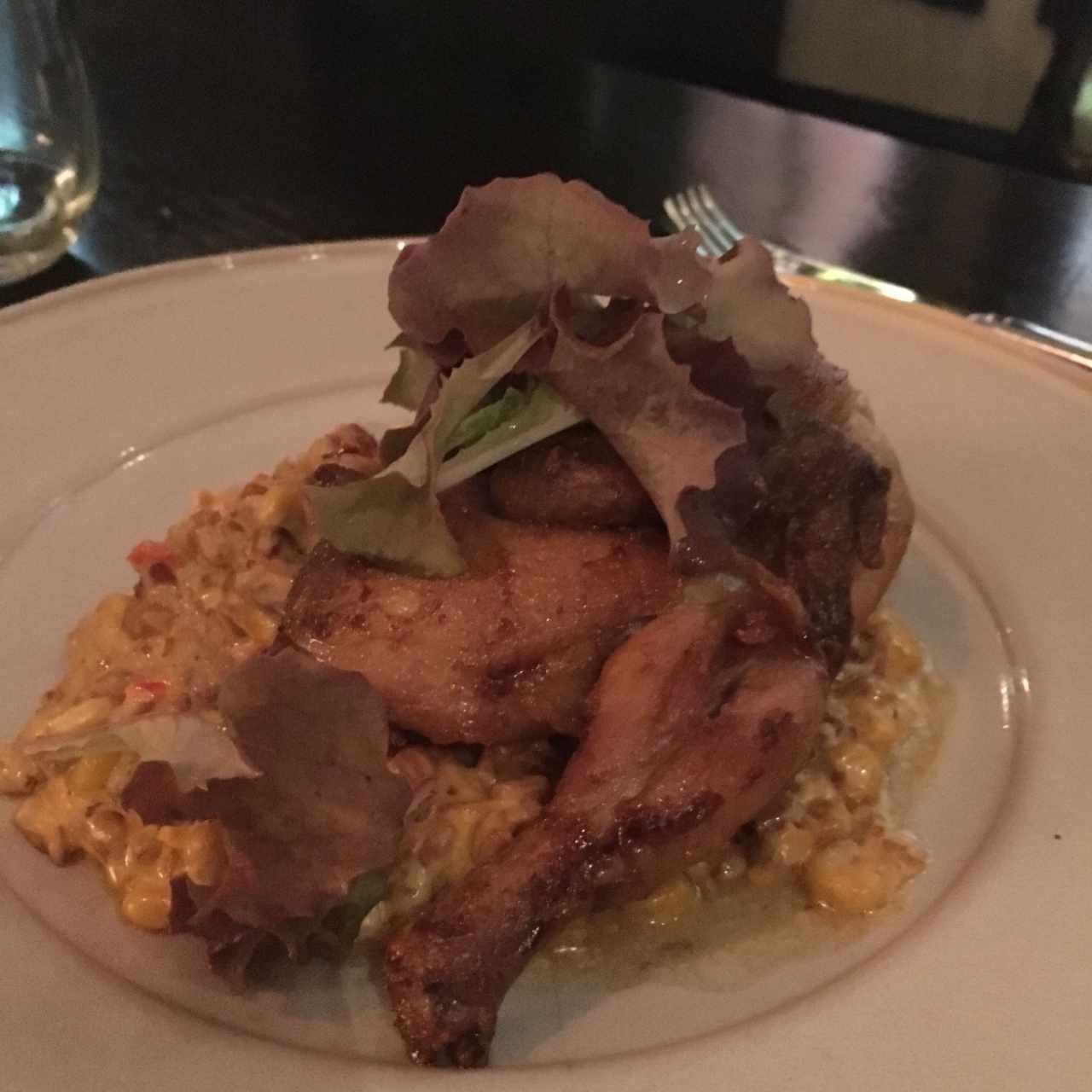 pollo al corral salteado