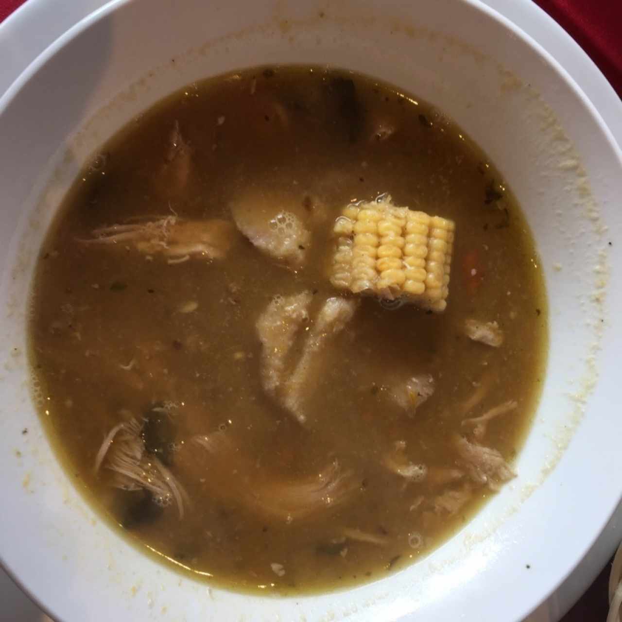 sopa de pollo