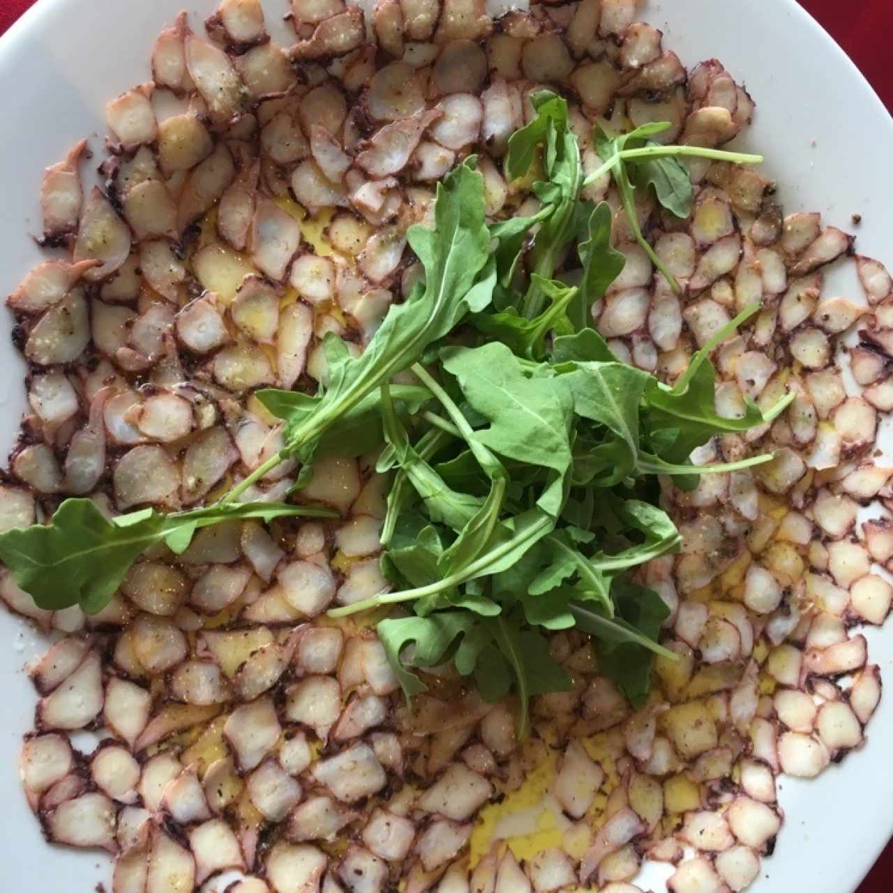 carpaccio de pulpo