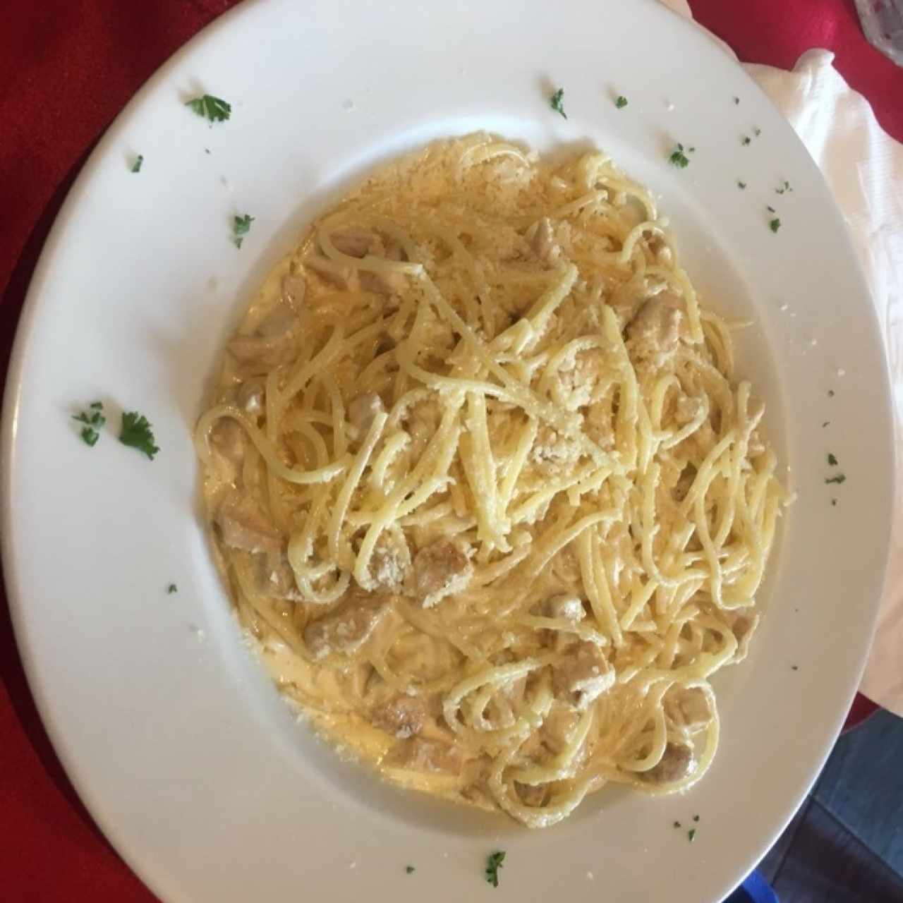 Pasta Lido con pollo