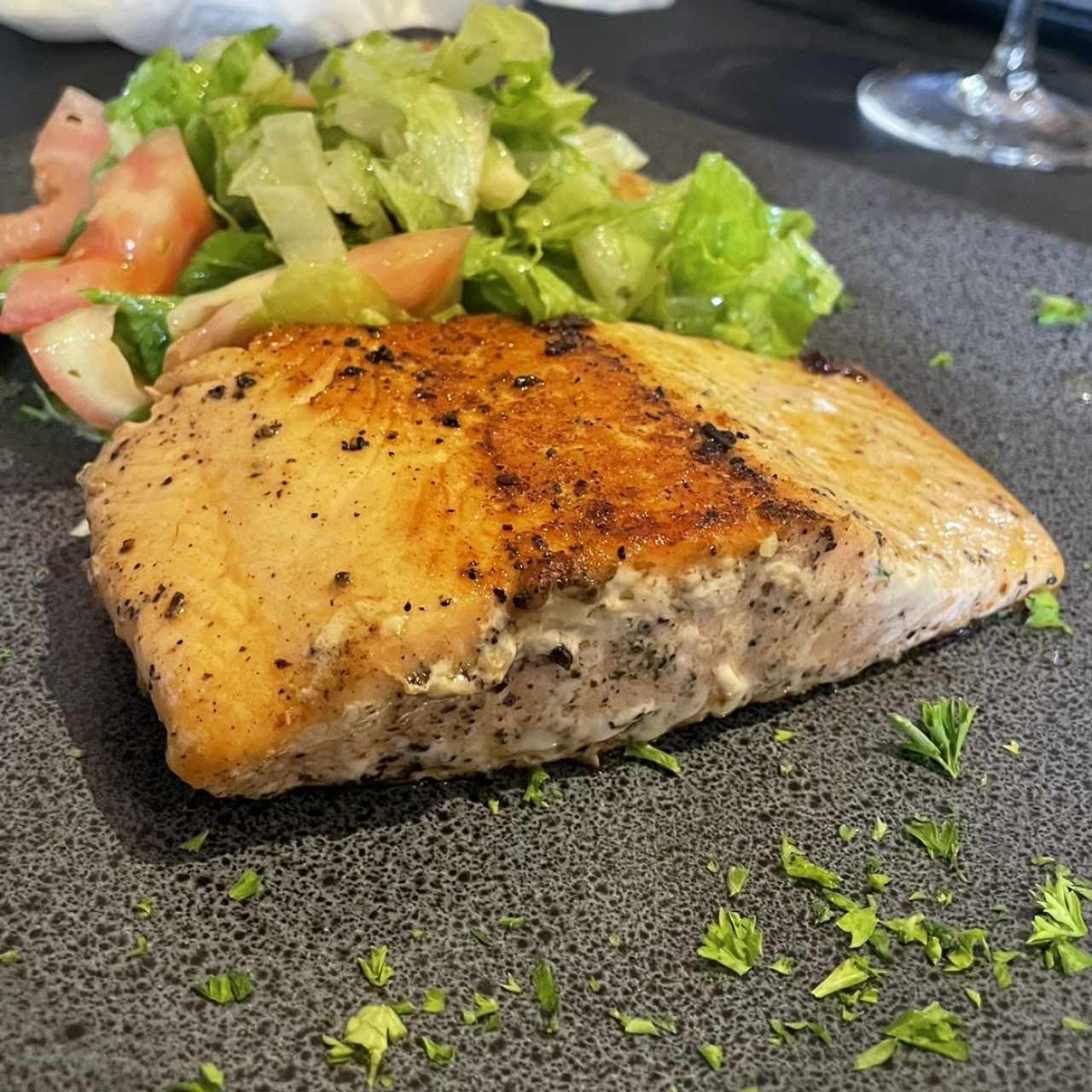 Salmón a la Griglia