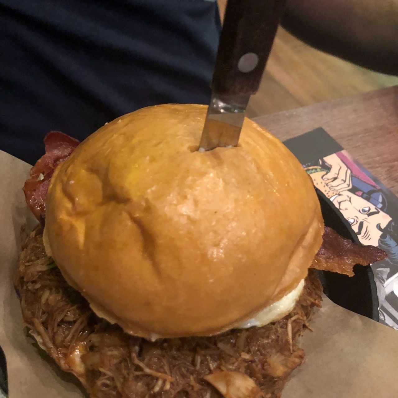 hamburguesa con pernil 