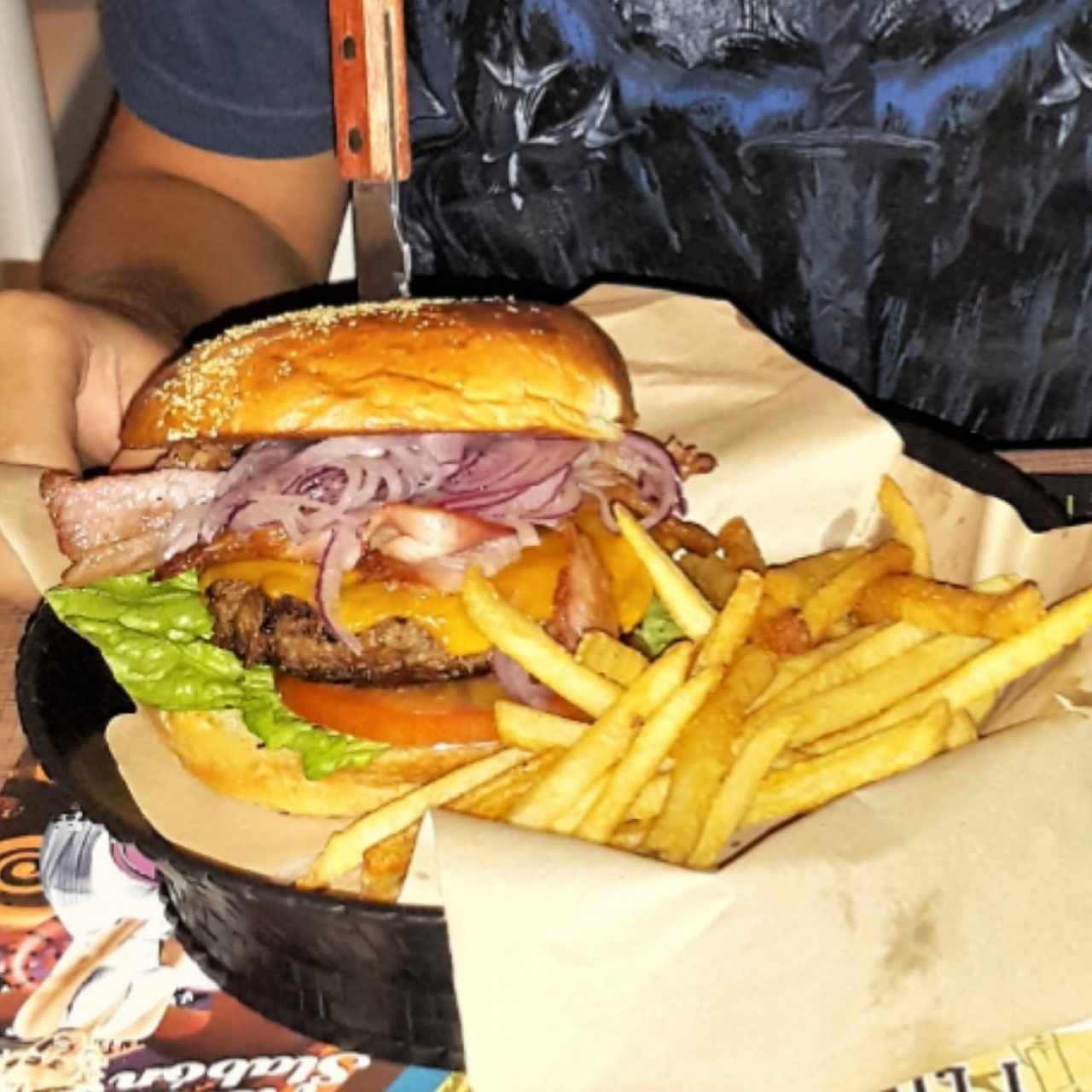 Hamburguesa con Papas