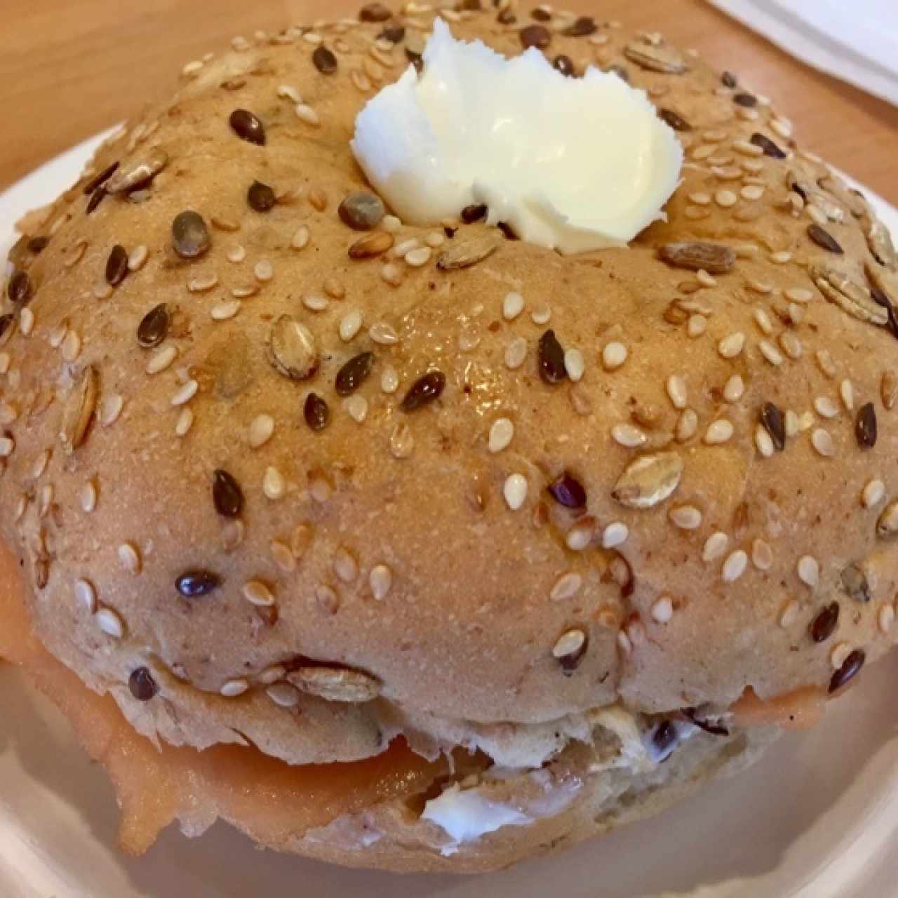 Bagel de salmón