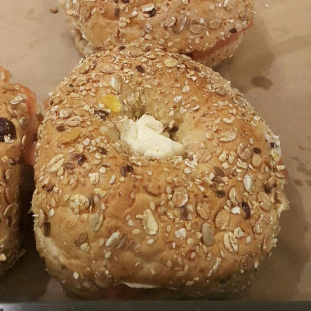 Bagel de salmon