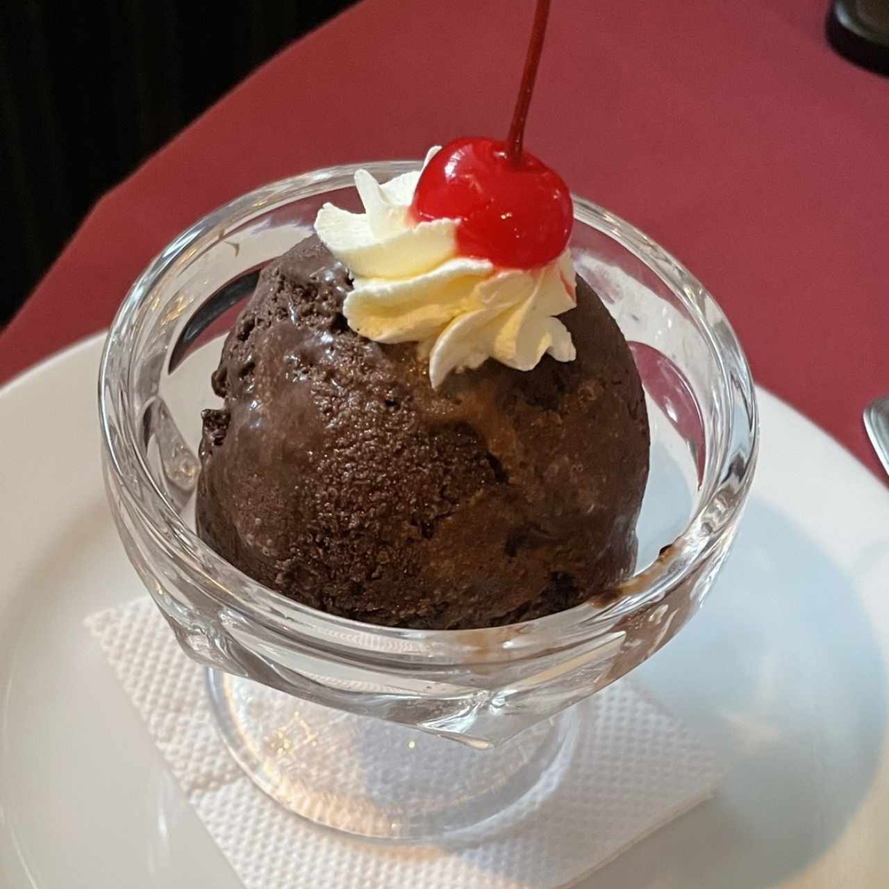 Helado de chocolate