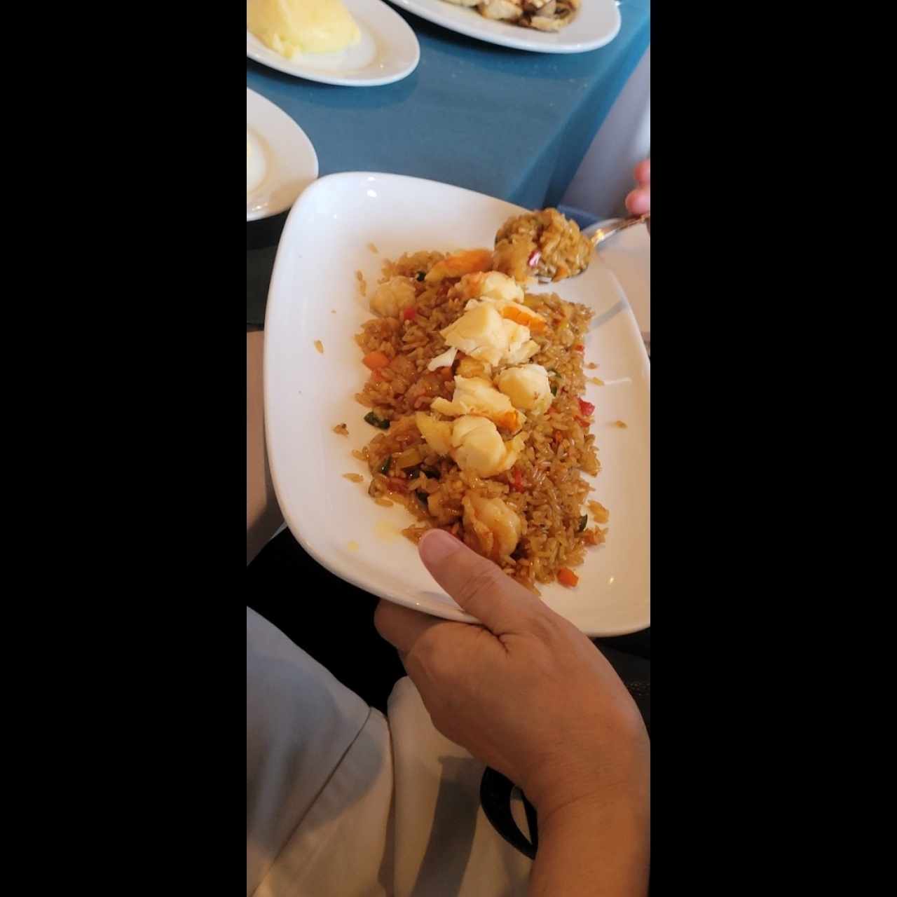 ADICIONALES - Arroz Marinera frito con langostinos 