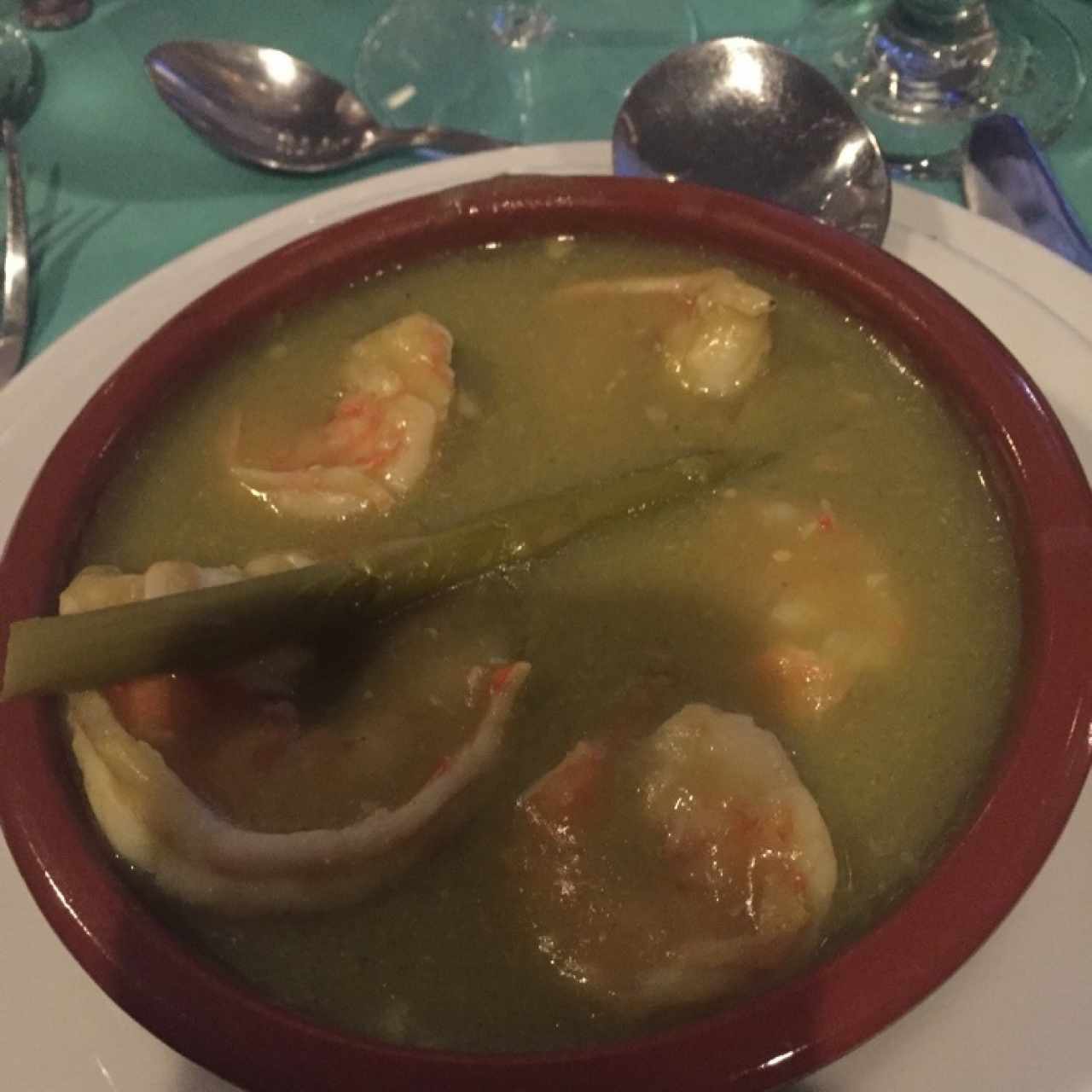 Langostinos en salsa de Esparragos