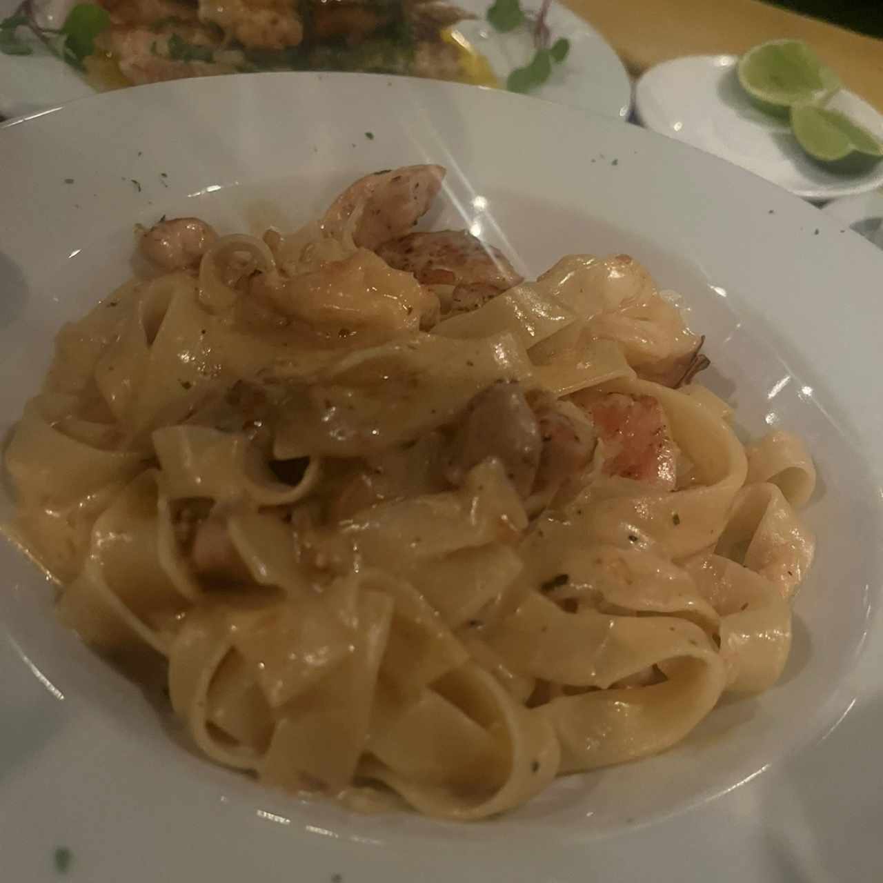 Pastas - Langostinos y Pollo