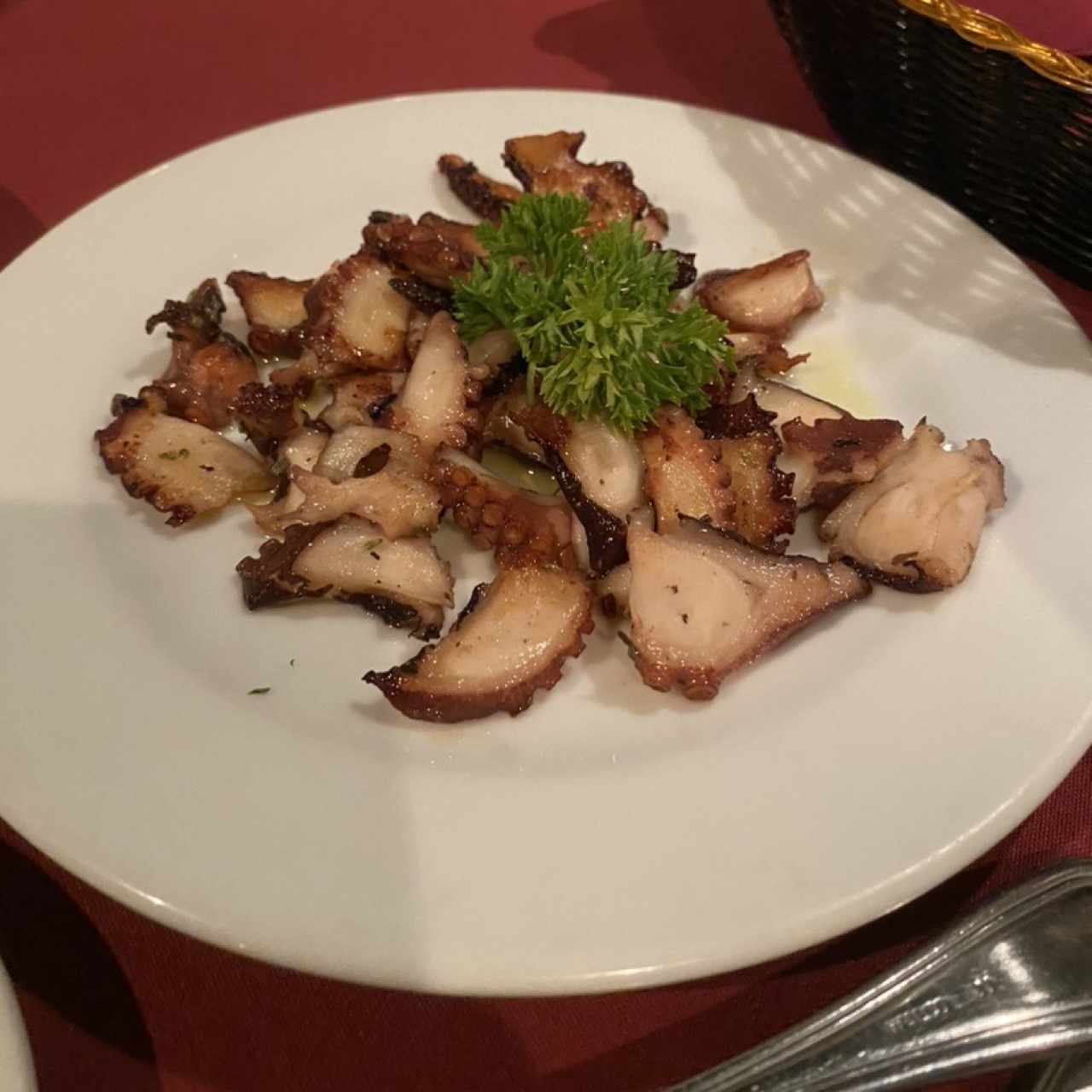 Medio Pulpo al Carbón