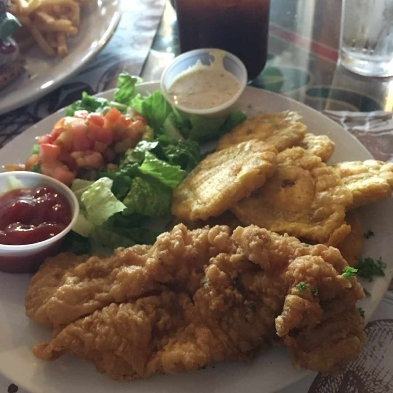 Filete de pescado apanado 