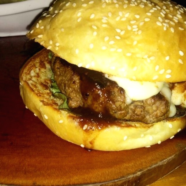 Beef and pork burger