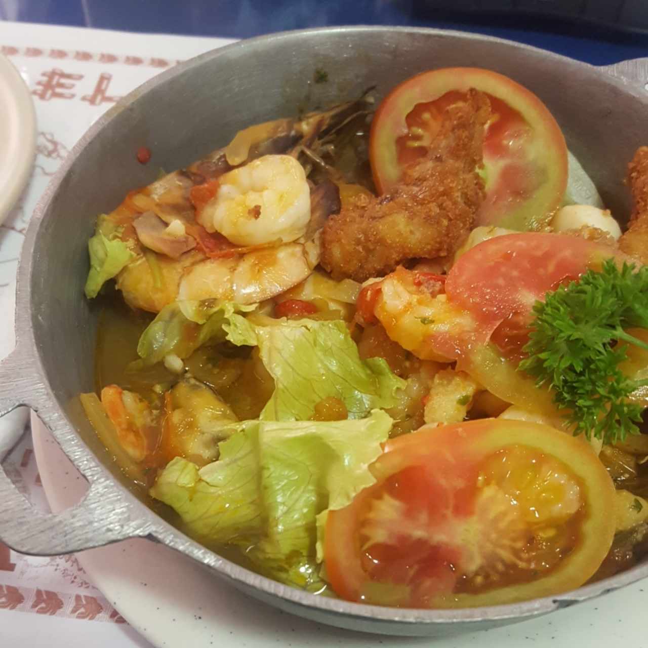 Casuela de mariscos