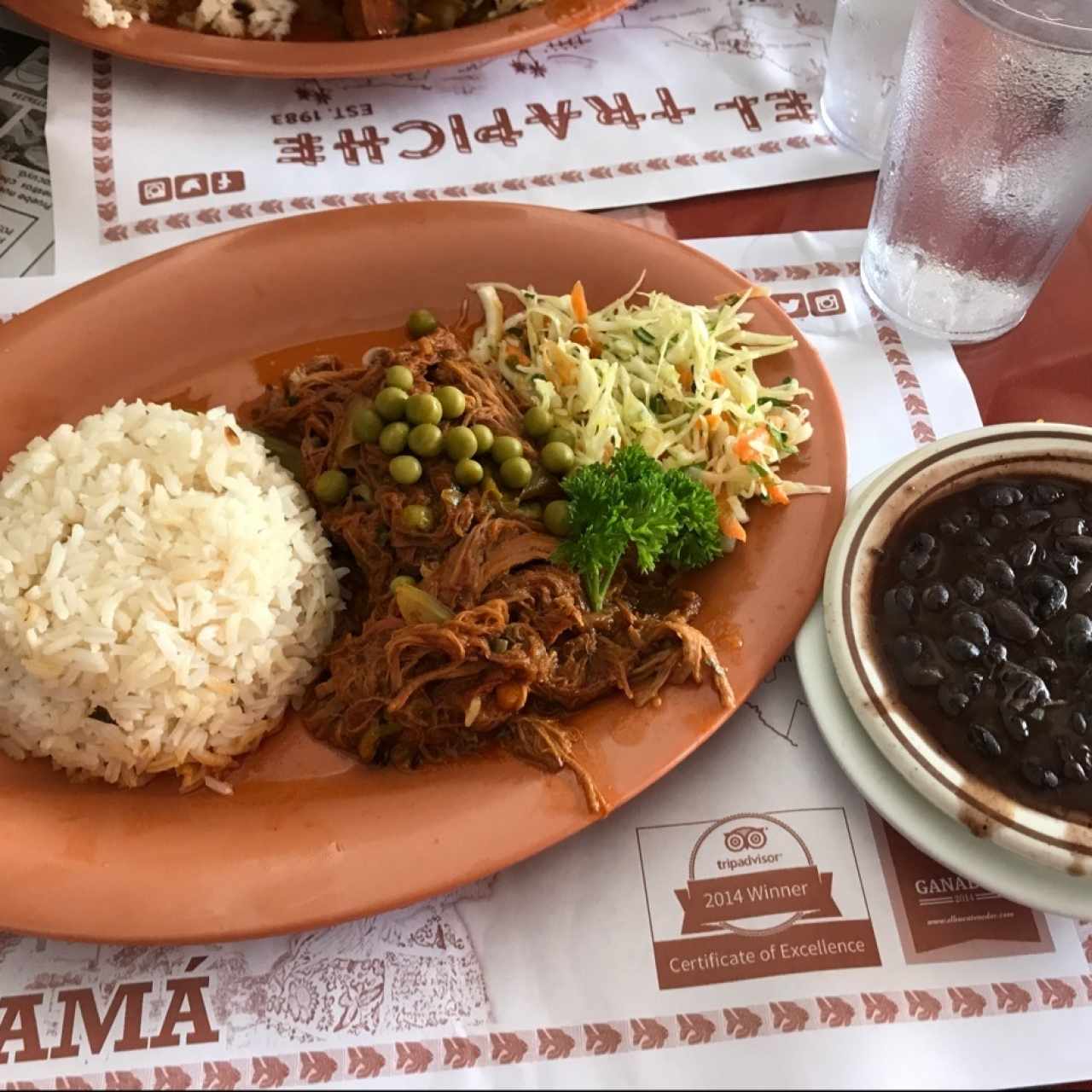 ropa vieja con extra de frijoles