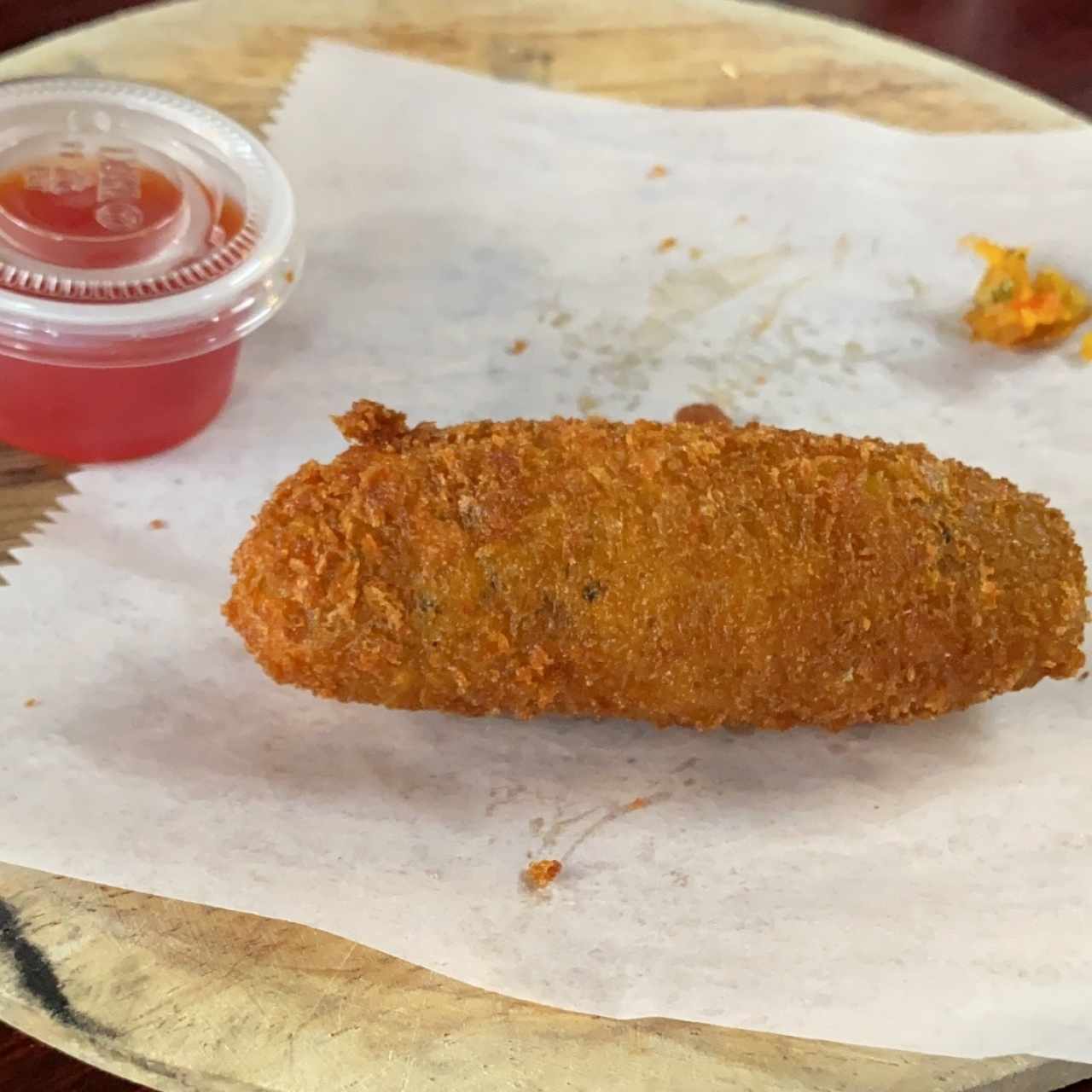 croqueta de chorizo tableño