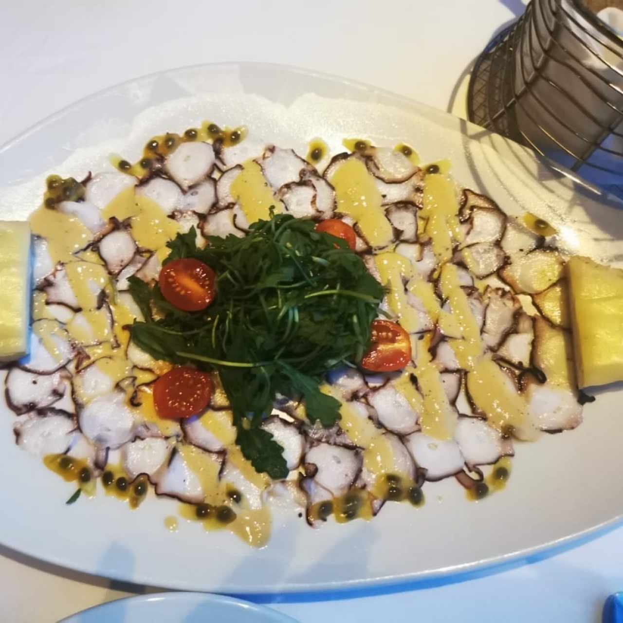 Carpaccio de pulpo 