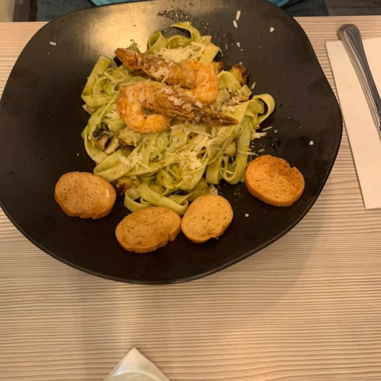 Fetuccini con mariscos