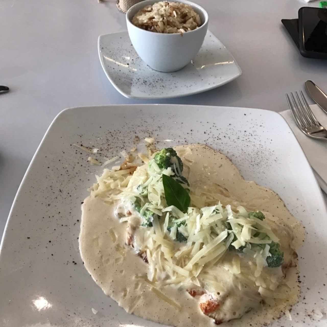 Pollo con Brocolí gratinado