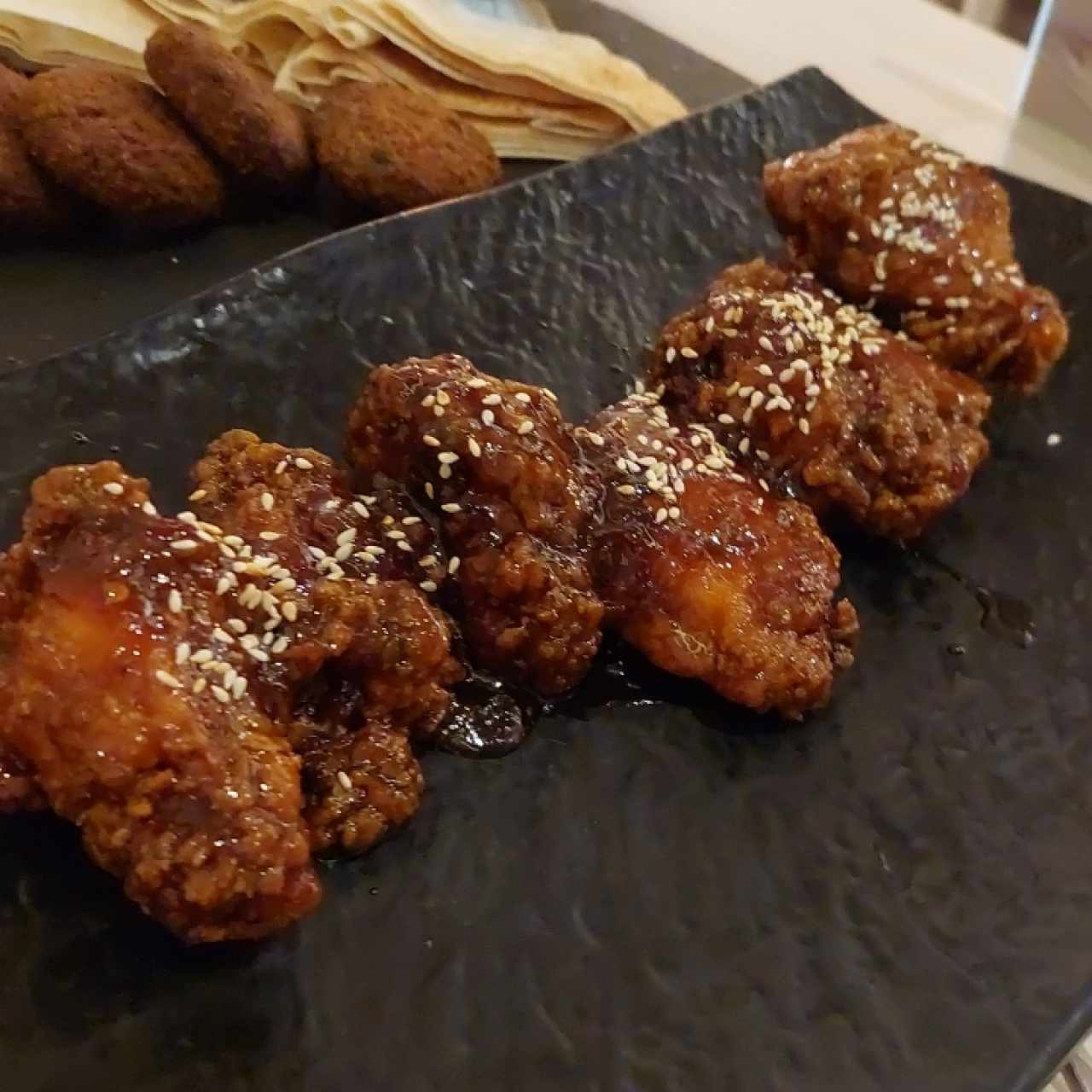 Sesame spice wings