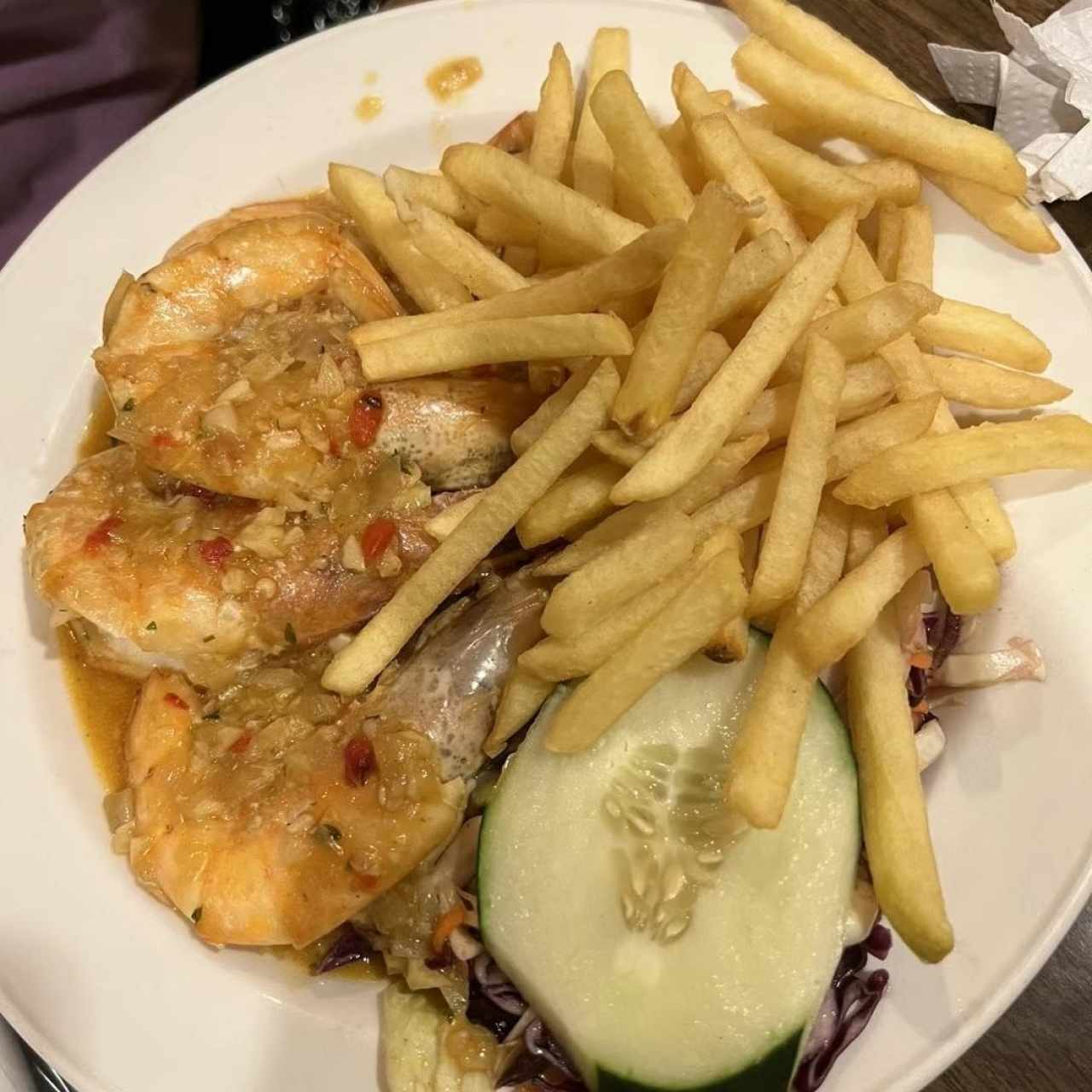 Langostino al ajillo