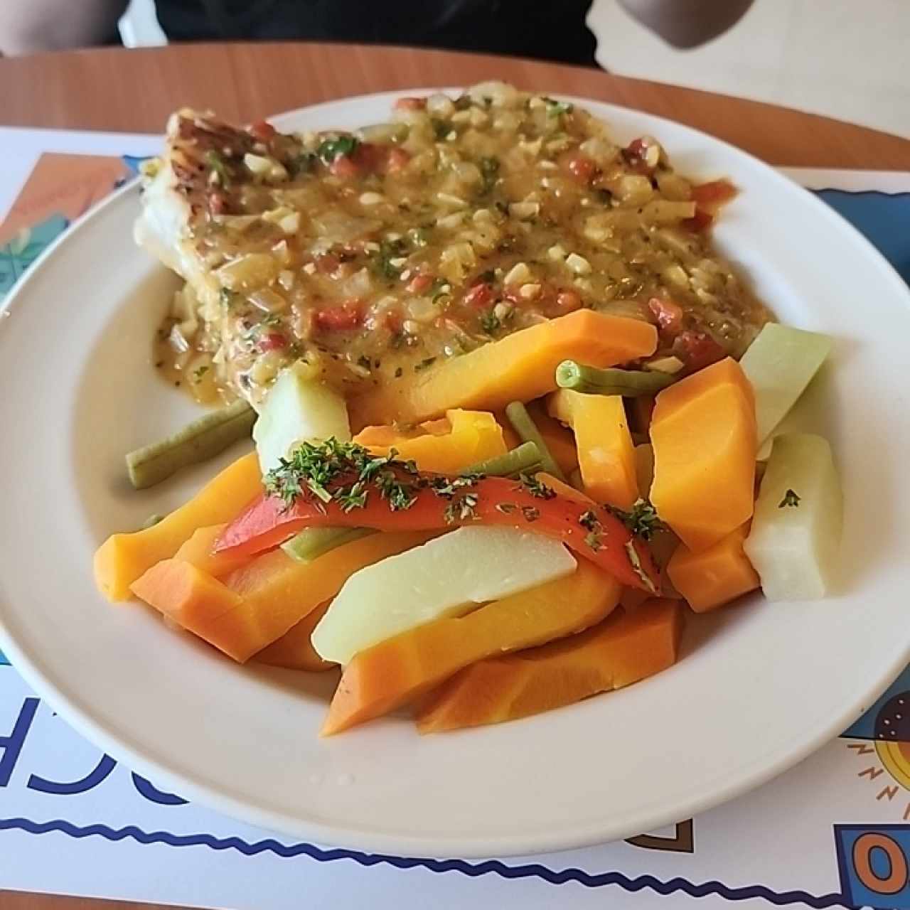 filete pescado al ajillo