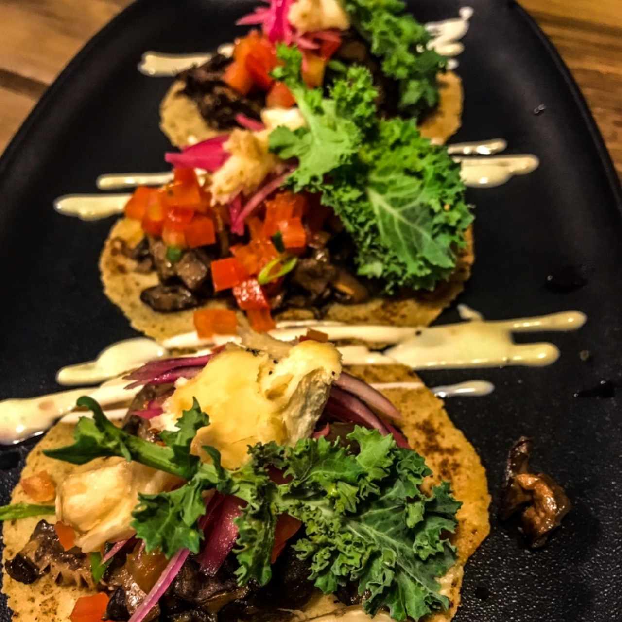 tacos de hongos