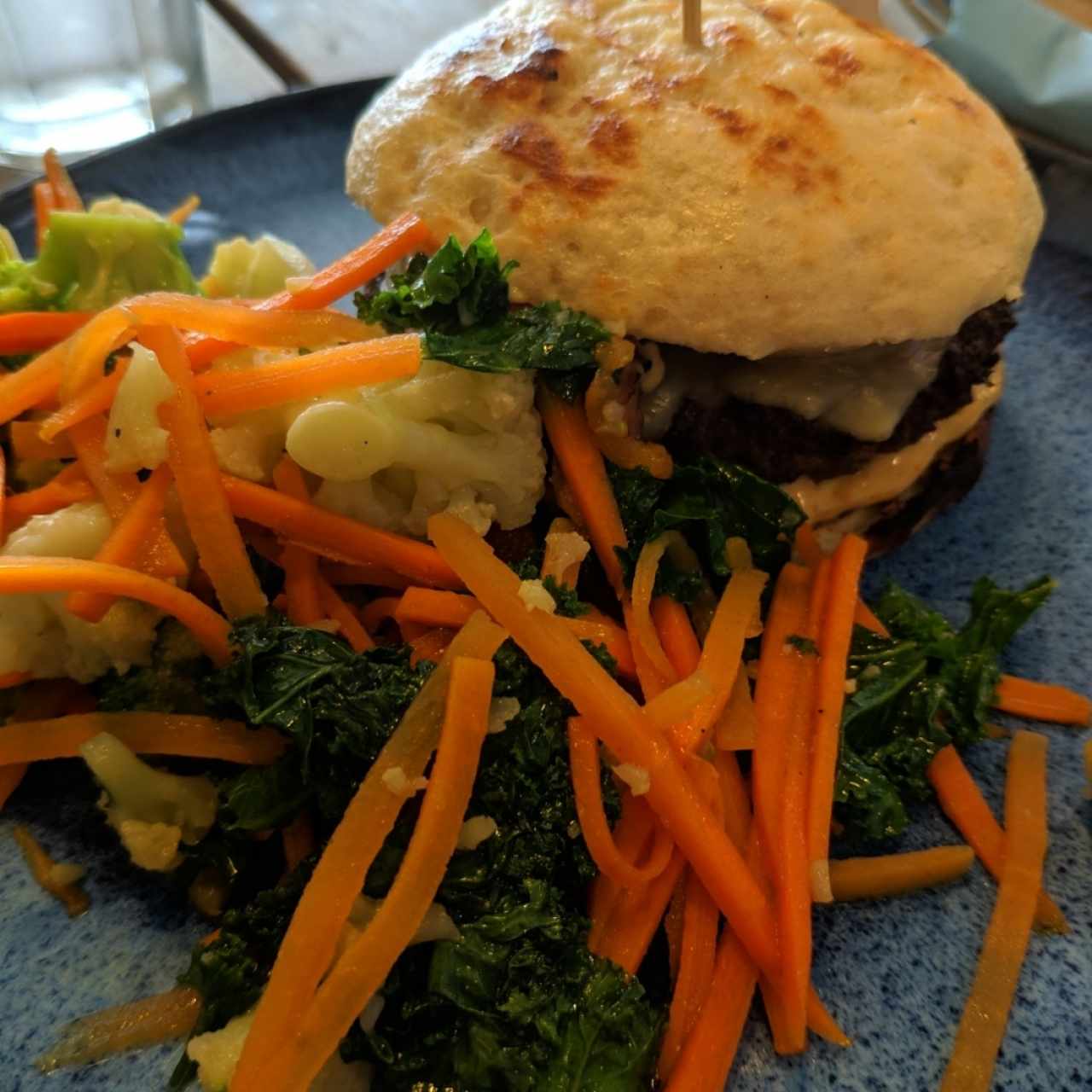 bao burguer con vegetales