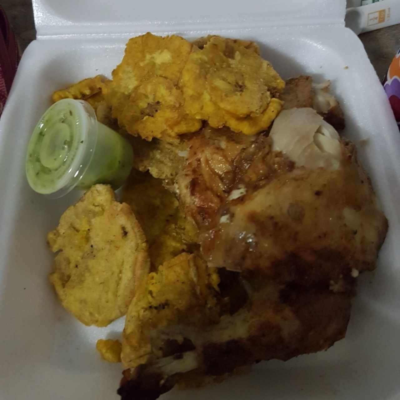 1/4 de pollo asado