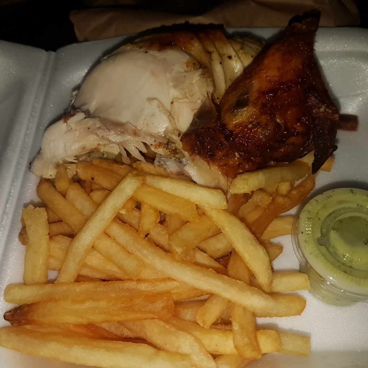 combo pollo con papas