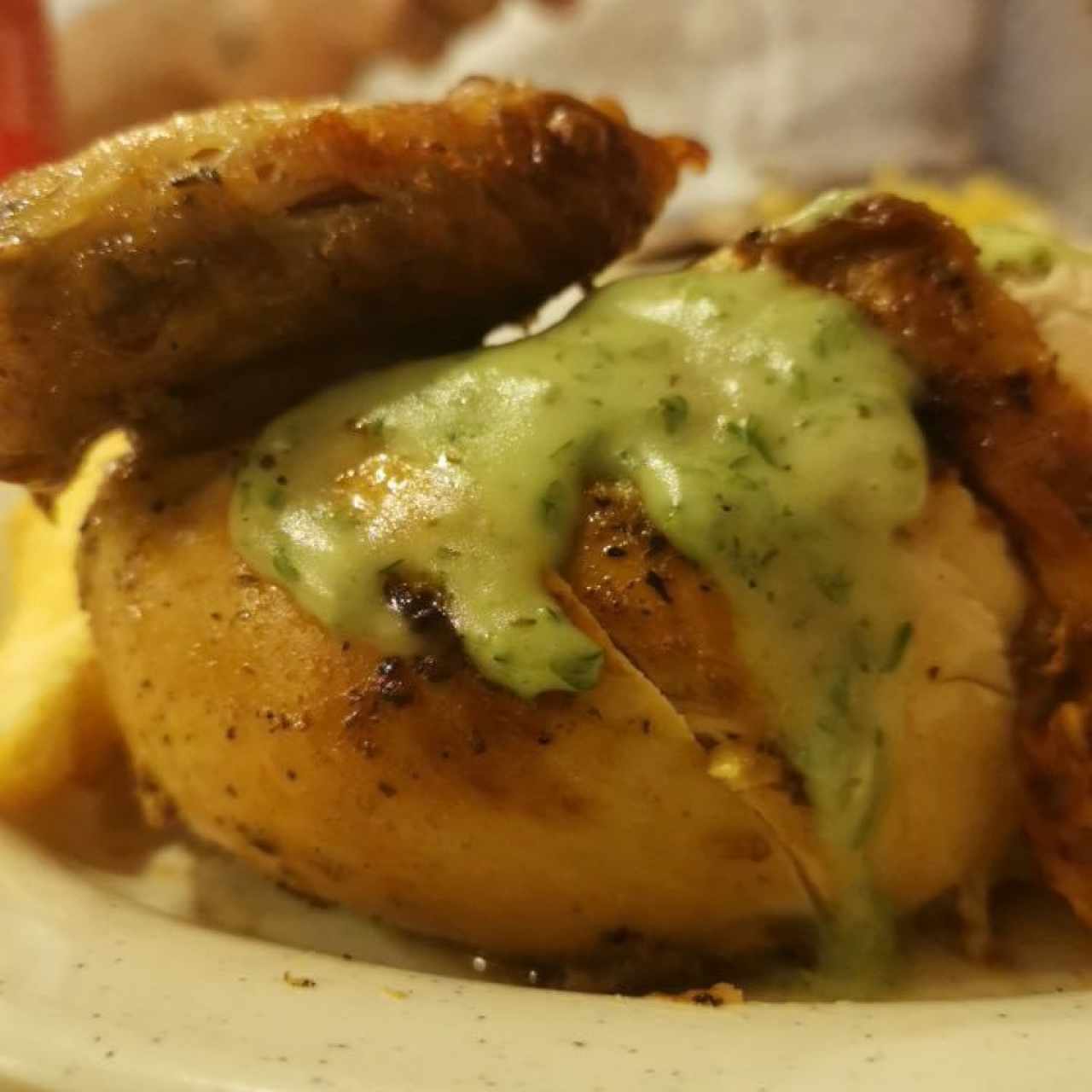 1/4 pollo con yuca