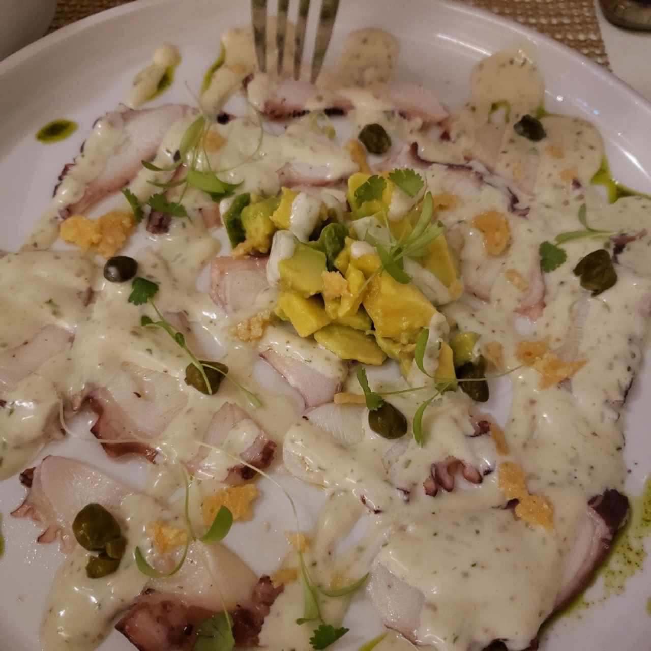 Carpaccio de pulpo