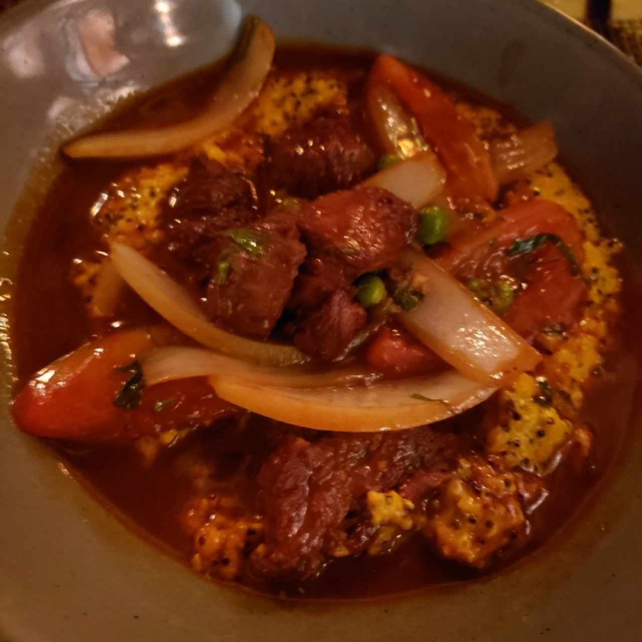 RISOTTO DE QUINOA CON LOMO SALTADO