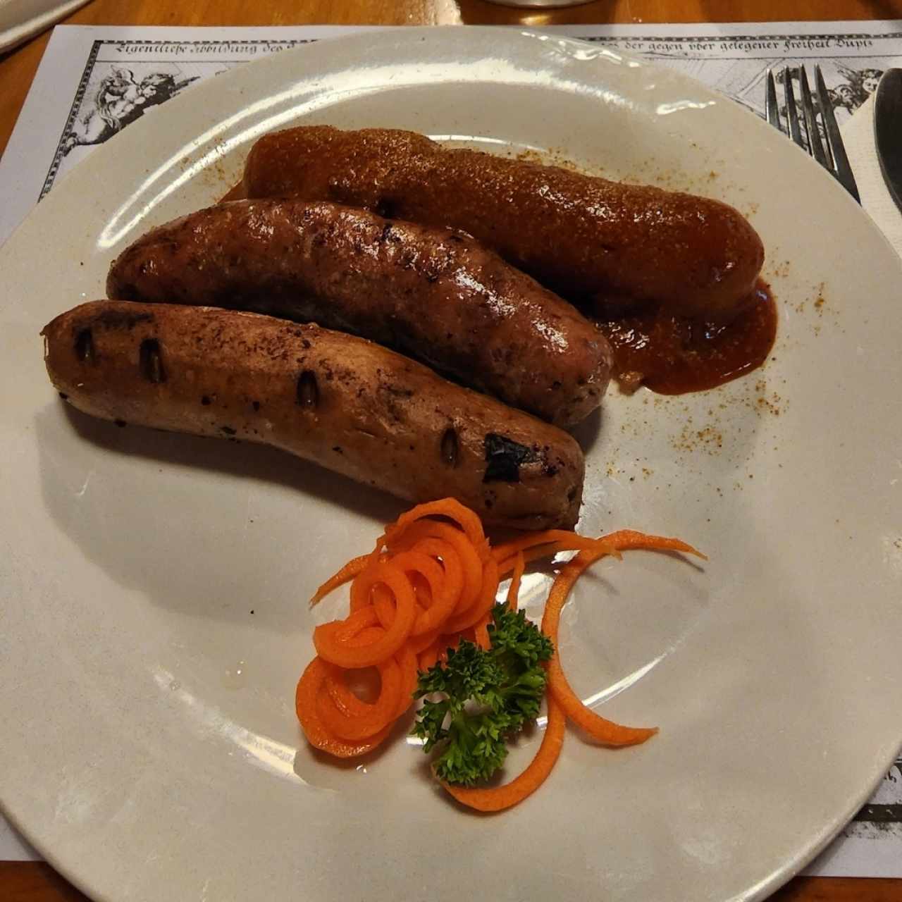 Thüringer
Kalbsbratwurst
Currywurst