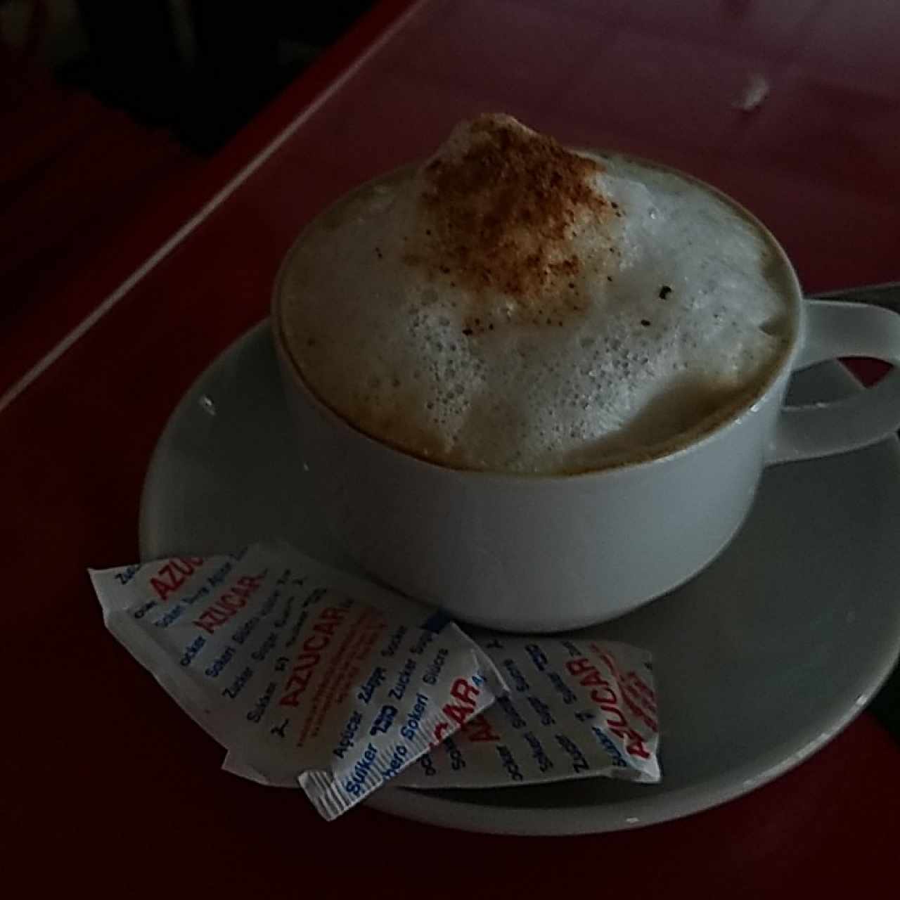 un delicioso capuchino