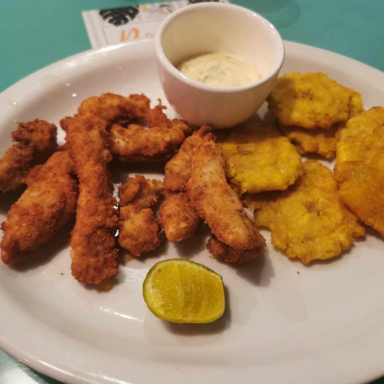 Deditos de pescado con patacones