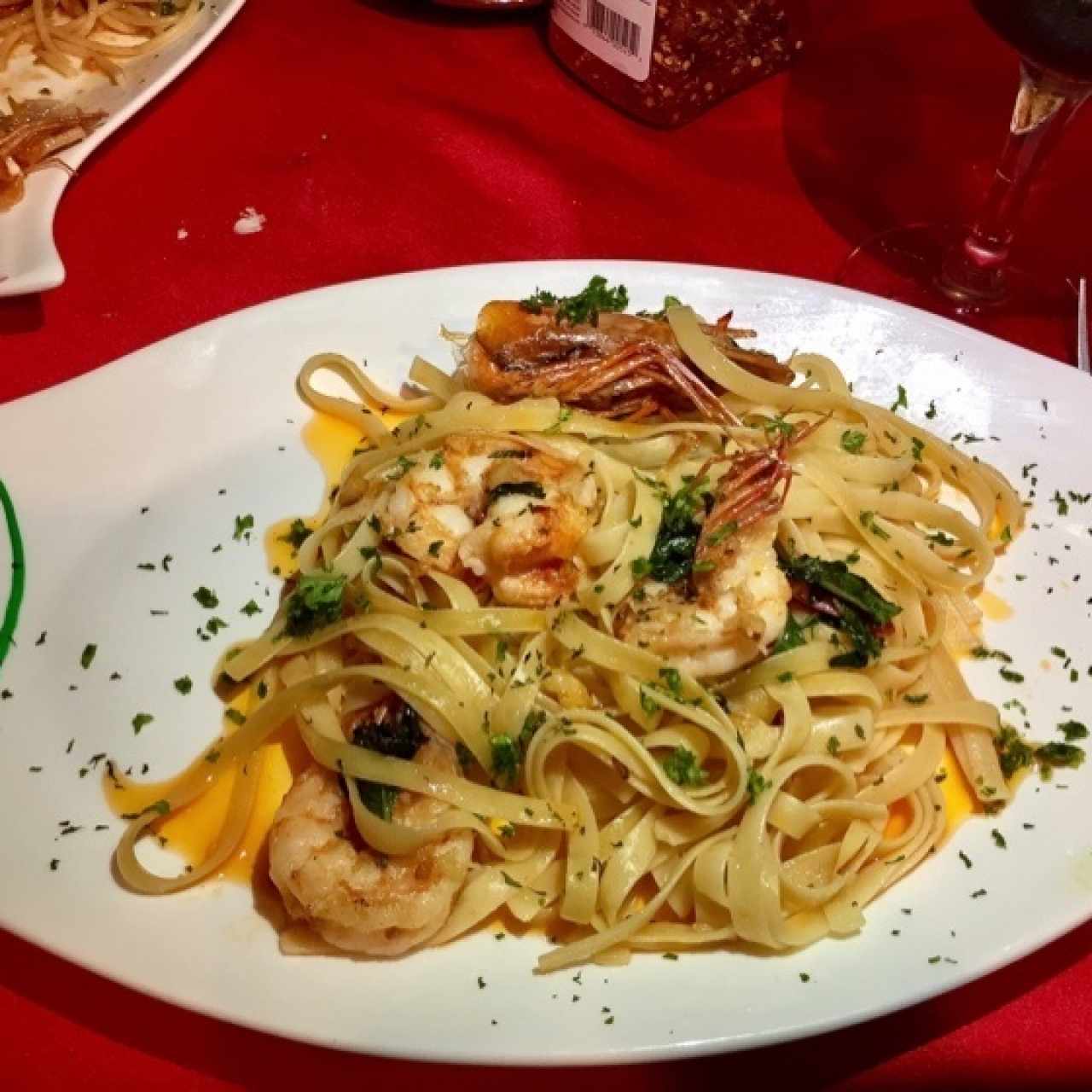 Fettuccine gamberoni 