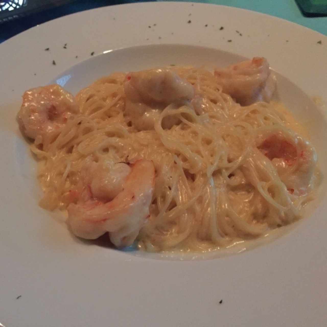 pasta de camarones