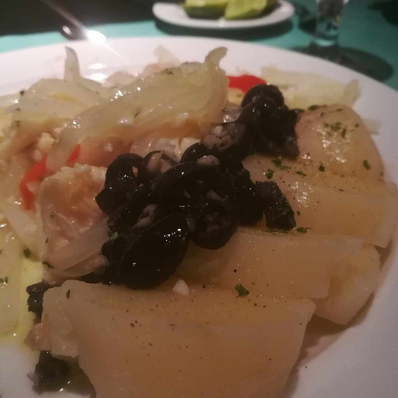 Bacalao con papas hervidas