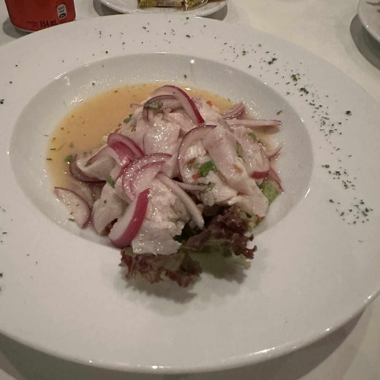 APERITIVOS FRIOS - Ceviche de Corvina