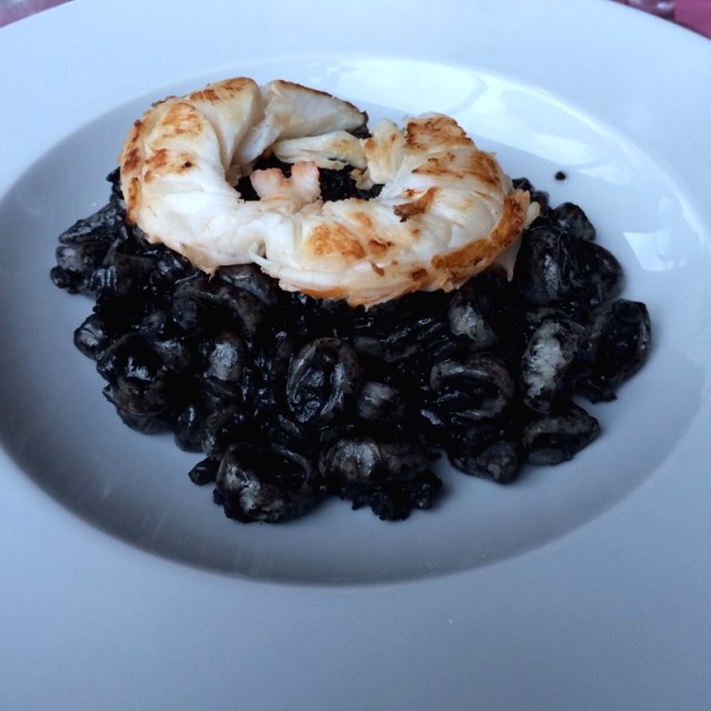 Risotto Nero con Langosta